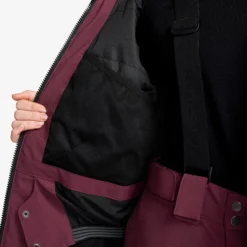 AccXel Insulated 2L Ski Jacket Teens Mauve Wine/Black