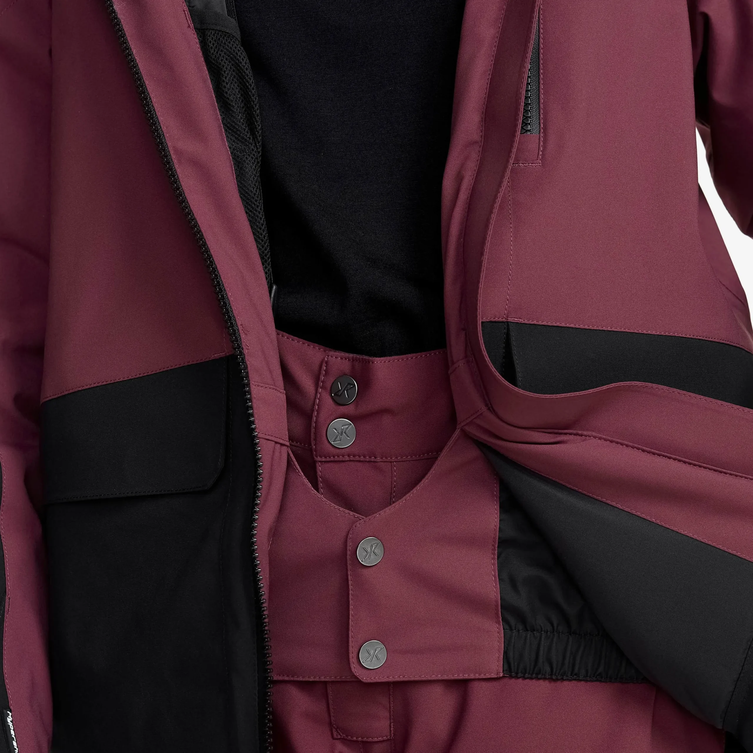 AccXel Insulated 2L Ski Jacket Teens Mauve Wine/Black