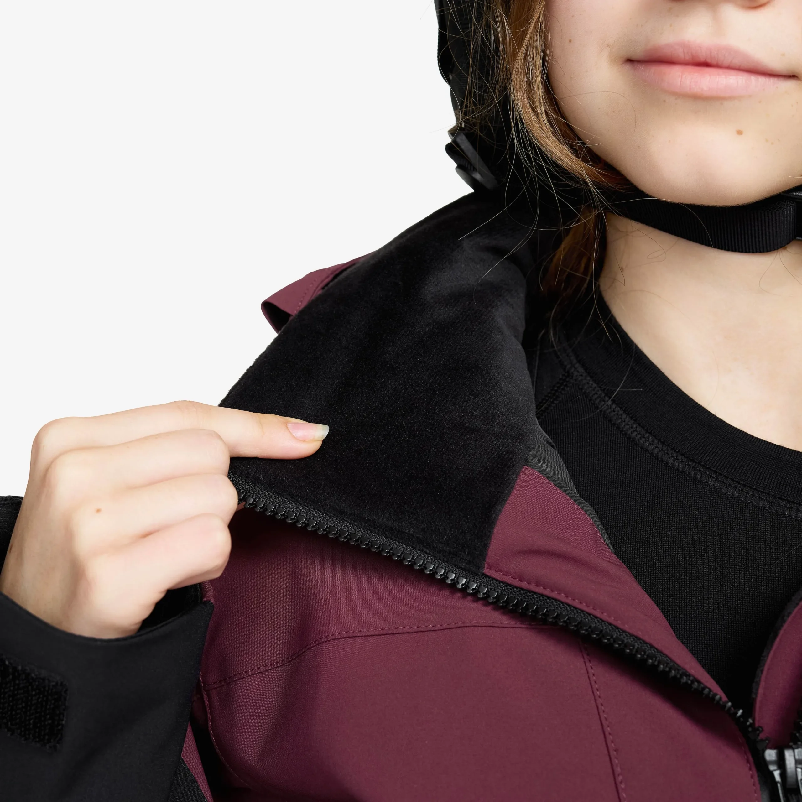 AccXel Insulated 2L Ski Jacket Teens Mauve Wine/Black
