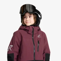 AccXel Insulated 2L Ski Jacket Teens Mauve Wine/Black