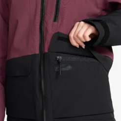 AccXel Insulated 2L Ski Jacket Teens Mauve Wine/Black