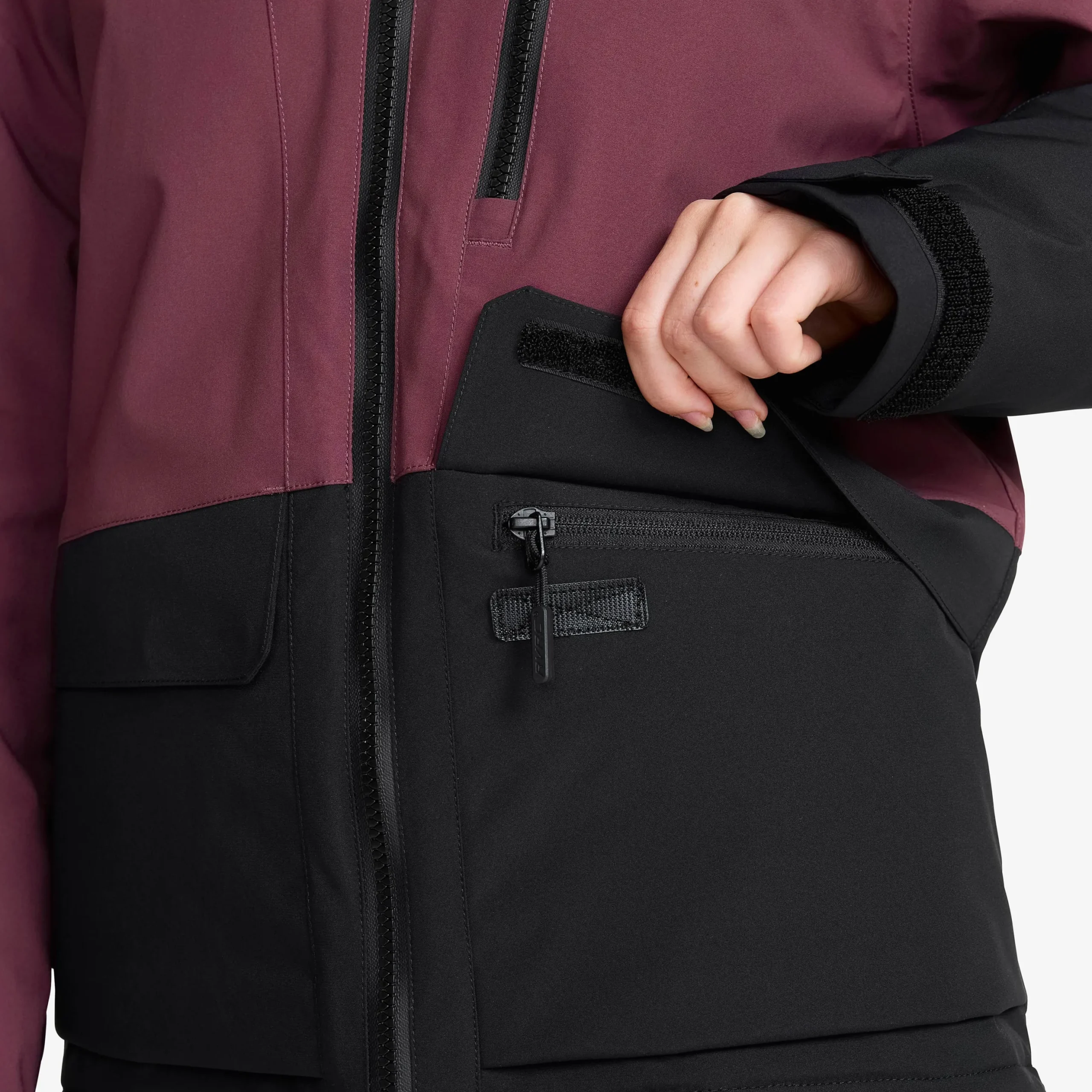 AccXel Insulated 2L Ski Jacket Teens Mauve Wine/Black