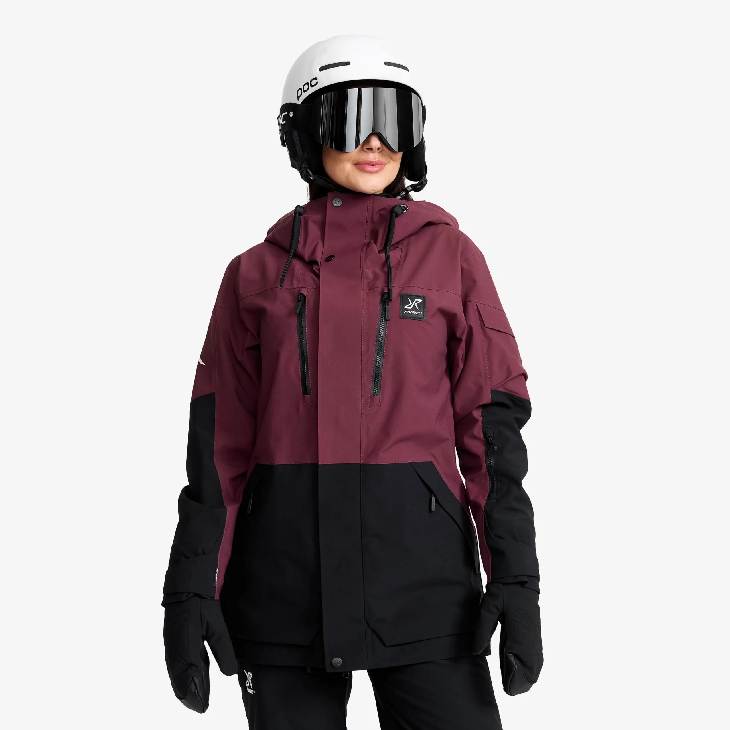 AccXel 2L Ski Jacket Damen Mauve Wine/Black