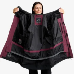 AccXel 2L Ski Jacket Damen Mauve Wine/Black