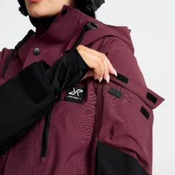 AccXel 2L Ski Jacket Damen Mauve Wine/Black