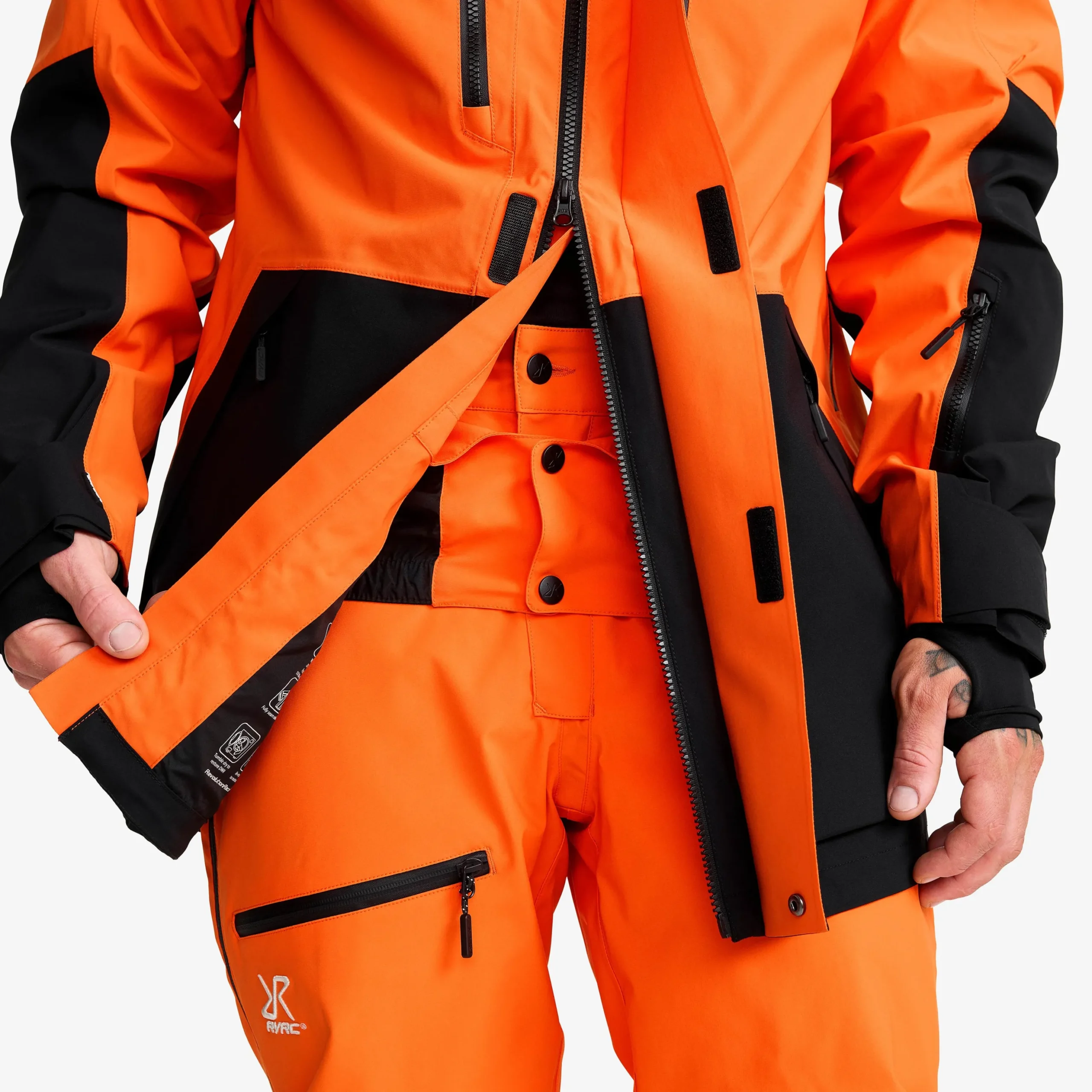 AccXel 2L Ski Jacket Herren Persimmon Orange/Black