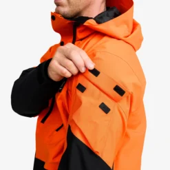 AccXel 2L Ski Jacket Herren Persimmon Orange/Black