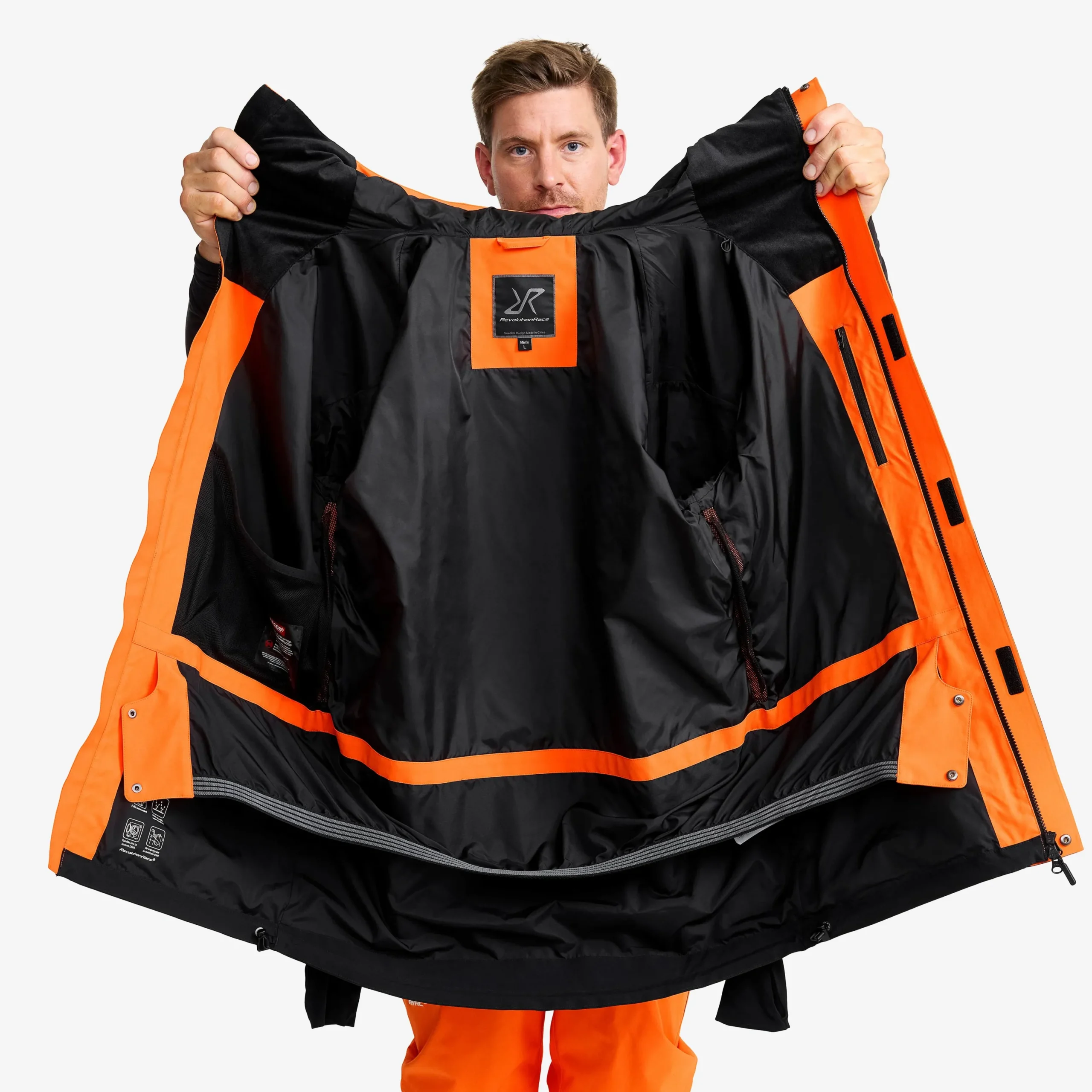 AccXel 2L Ski Jacket Herren Persimmon Orange/Black