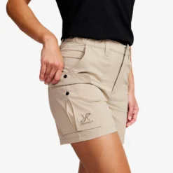 Adventure Cargo Stretch Shorts Damen Aluminium