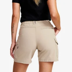Adventure Cargo Stretch Shorts Damen Aluminium