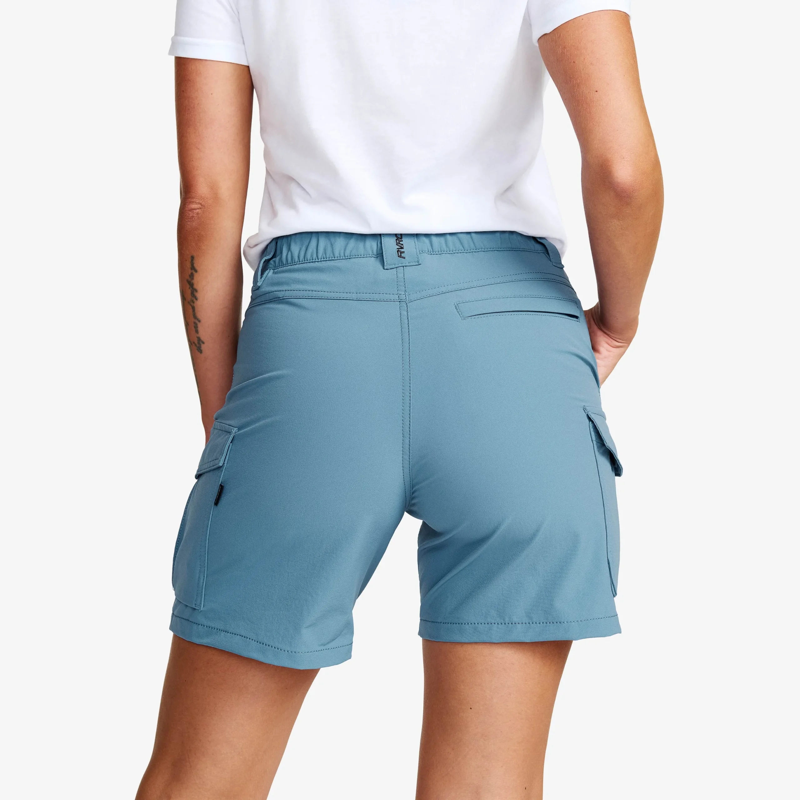 Adventure Cargo Stretch Shorts Damen Captain's Blue/Peyote