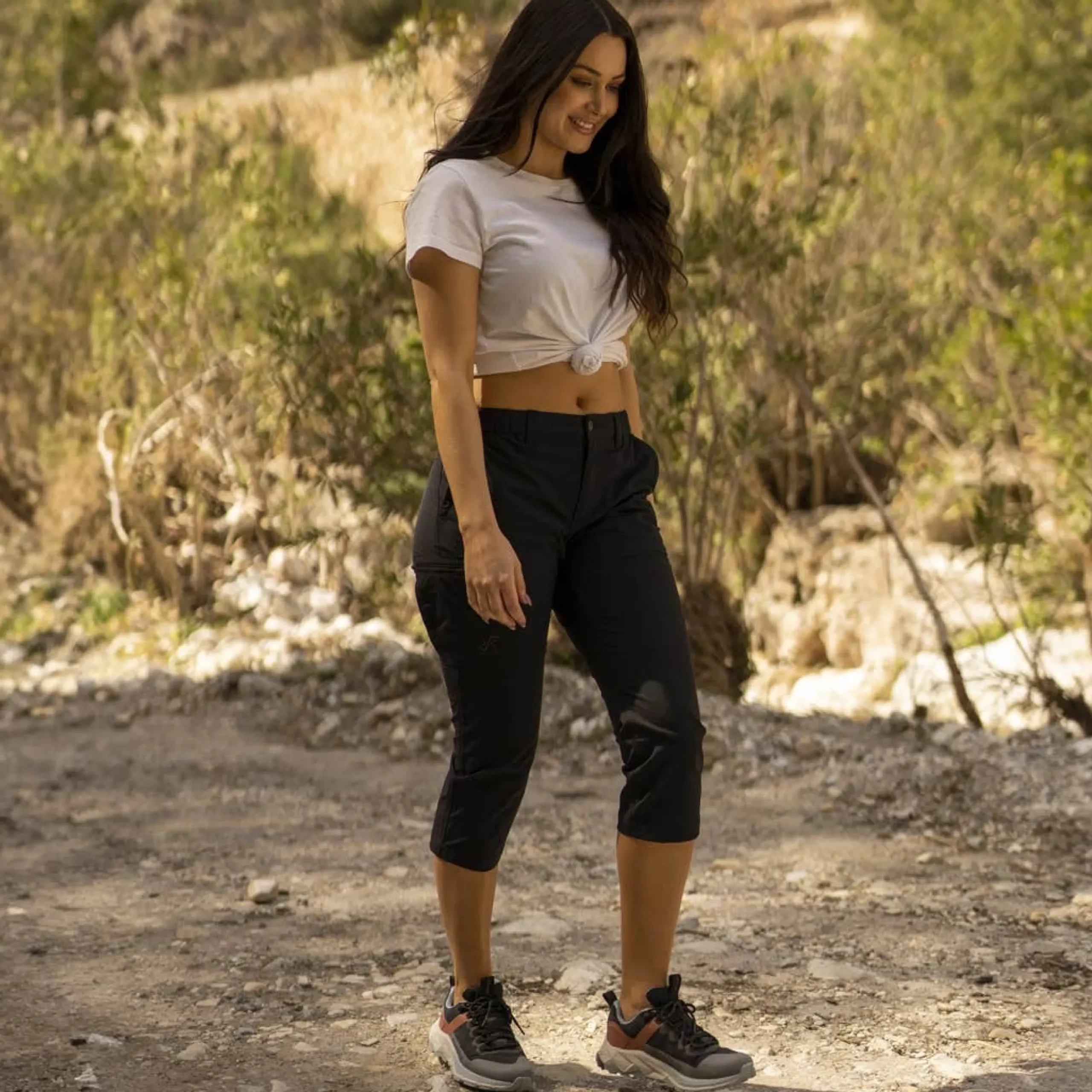 Adventure 3/4 Stretch Pants Damen Black