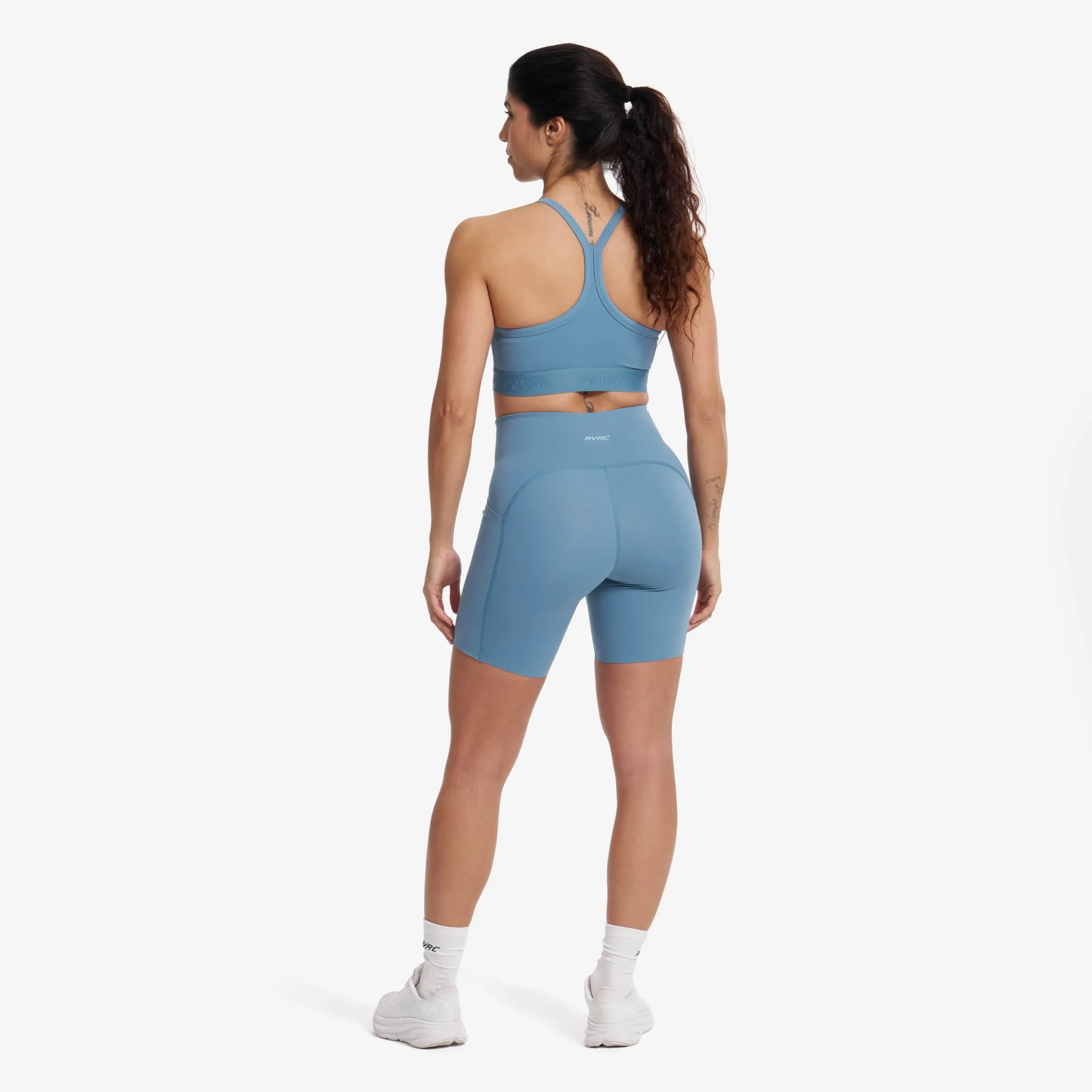 Aero Pocket Running Biker Shorts Damen Captain's Blue