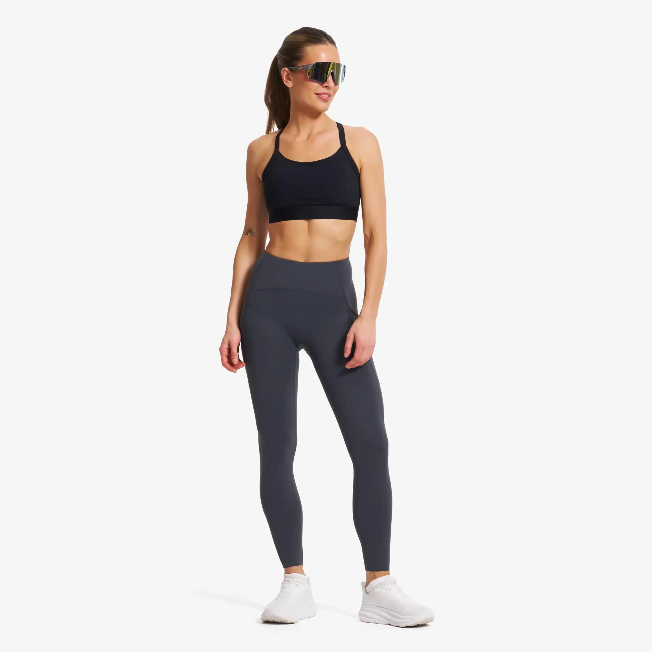 Aero Pocket Running Leggings Damen Anthracite
