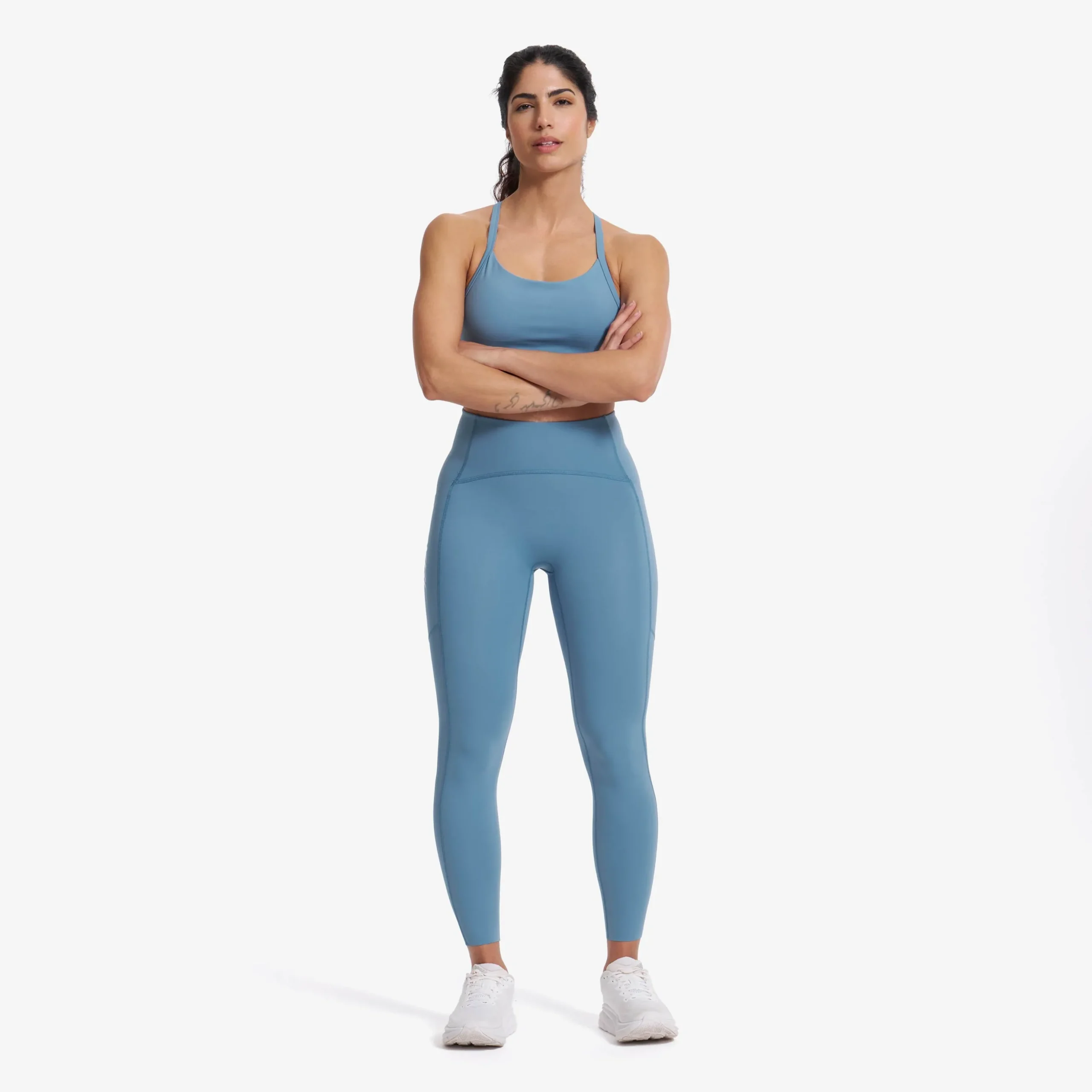 Aero Pocket Running Leggings Damen Captain's Blue