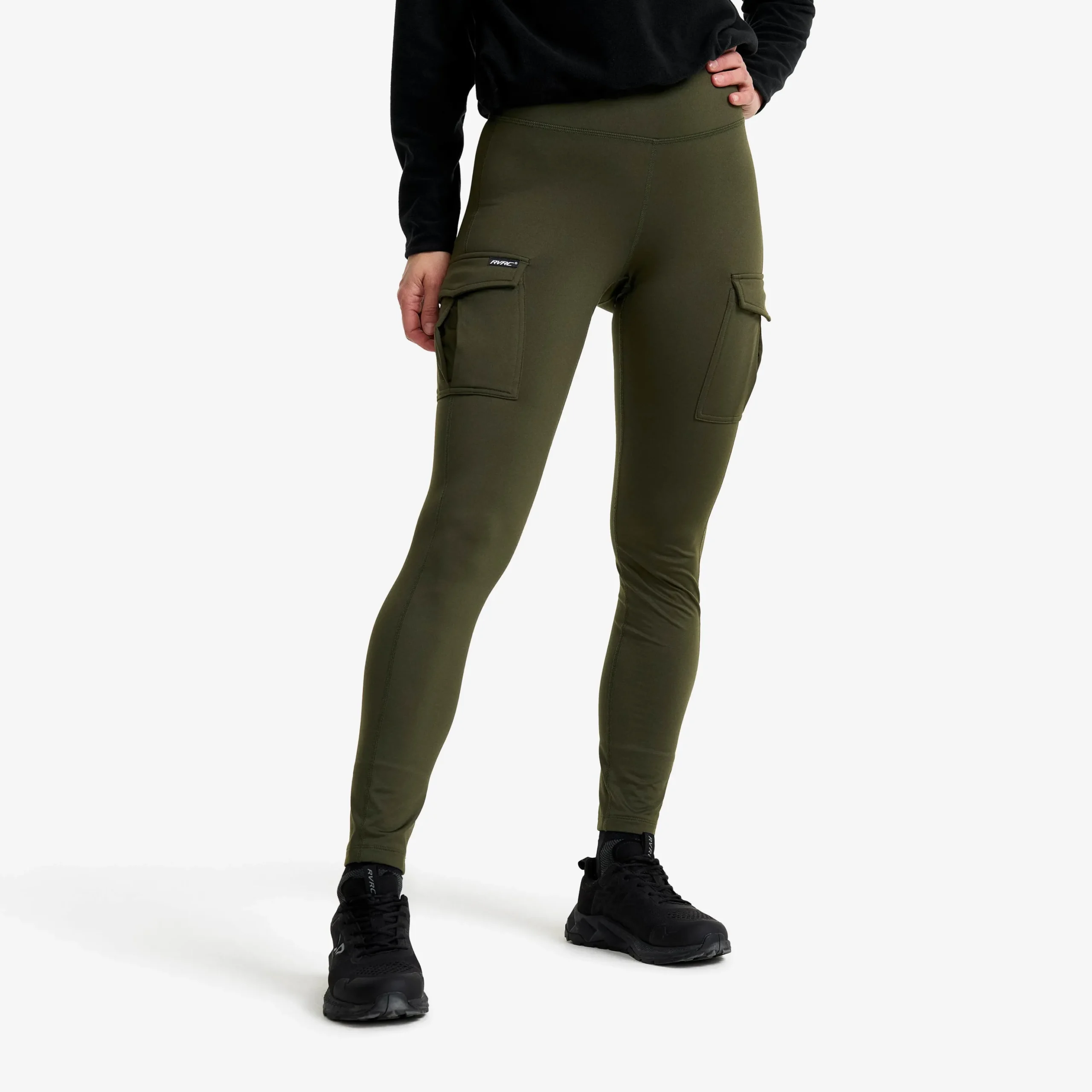 Alaska Fleece Lined Pocket Leggings Damen Forest Night