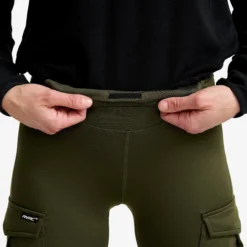 Alaska Fleece Lined Pocket Leggings Damen Forest Night