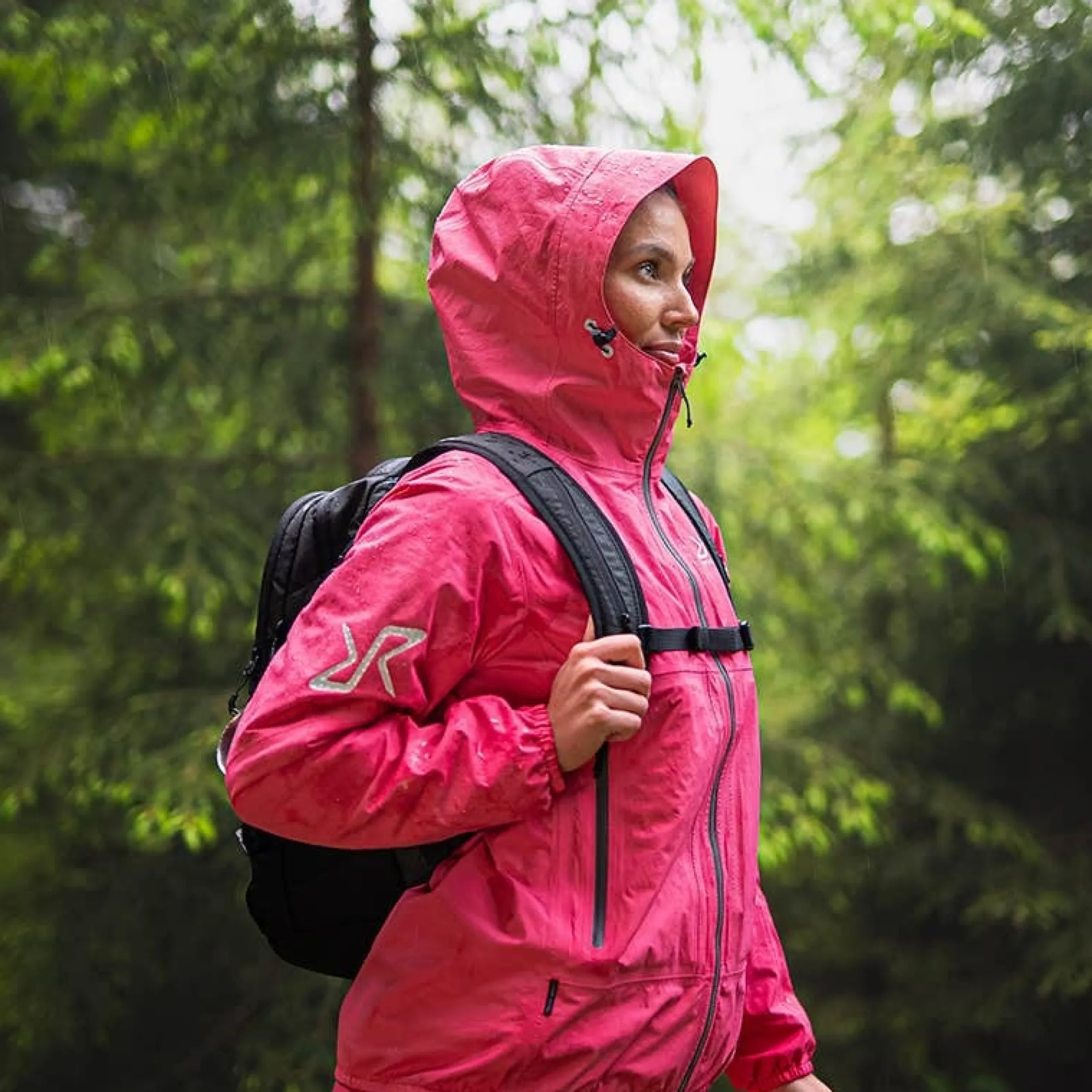 Arcade 3L Lightweight Jacket Damen Fandango Pink