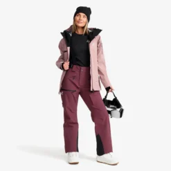Atlas 3L Ski Pants Damen Mauve Wine