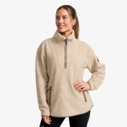 Bigfoot Half-zip Pile Fleece Damen Aluminium