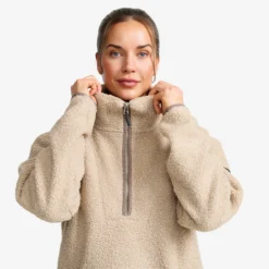 Bigfoot Half-zip Pile Fleece Damen Aluminium