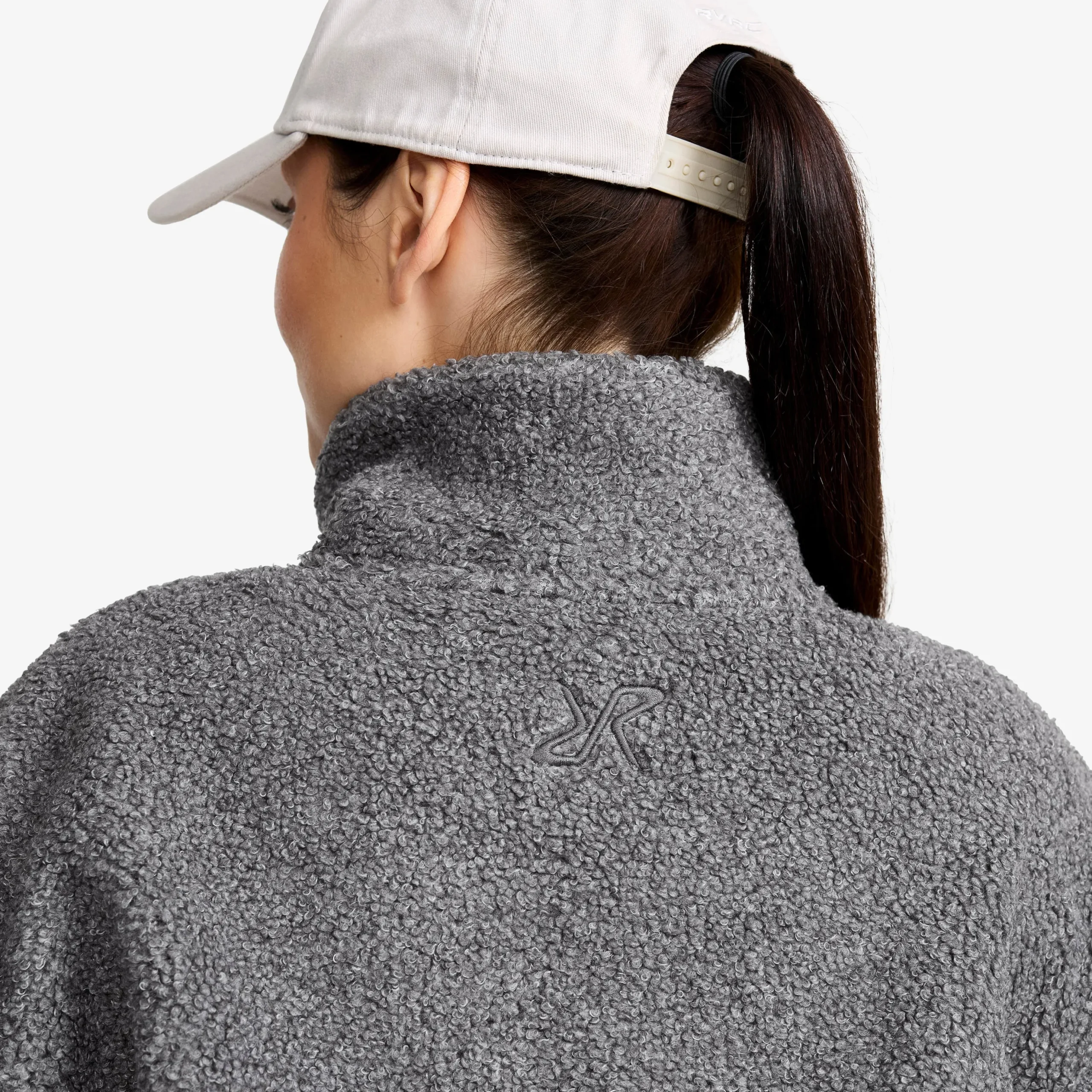Bigfoot Half-zip Pile Fleece Damen Dark Grey Melange