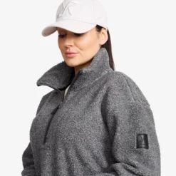 Bigfoot Half-zip Pile Fleece Damen Dark Grey Melange
