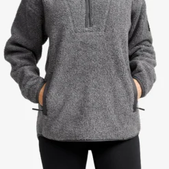 Bigfoot Half-zip Pile Fleece Damen Dark Grey Melange