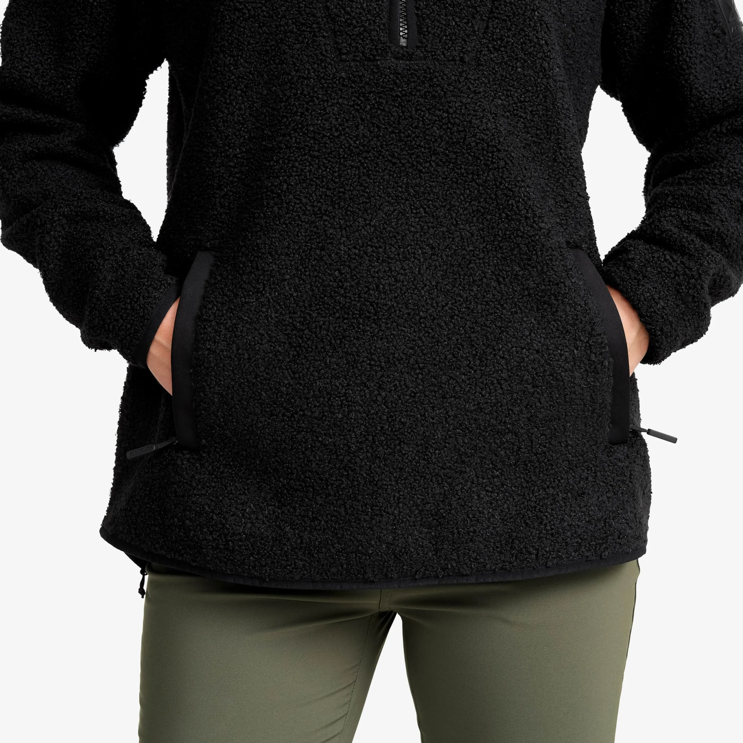 Bigfoot Half-zip Pile Fleece Damen Black