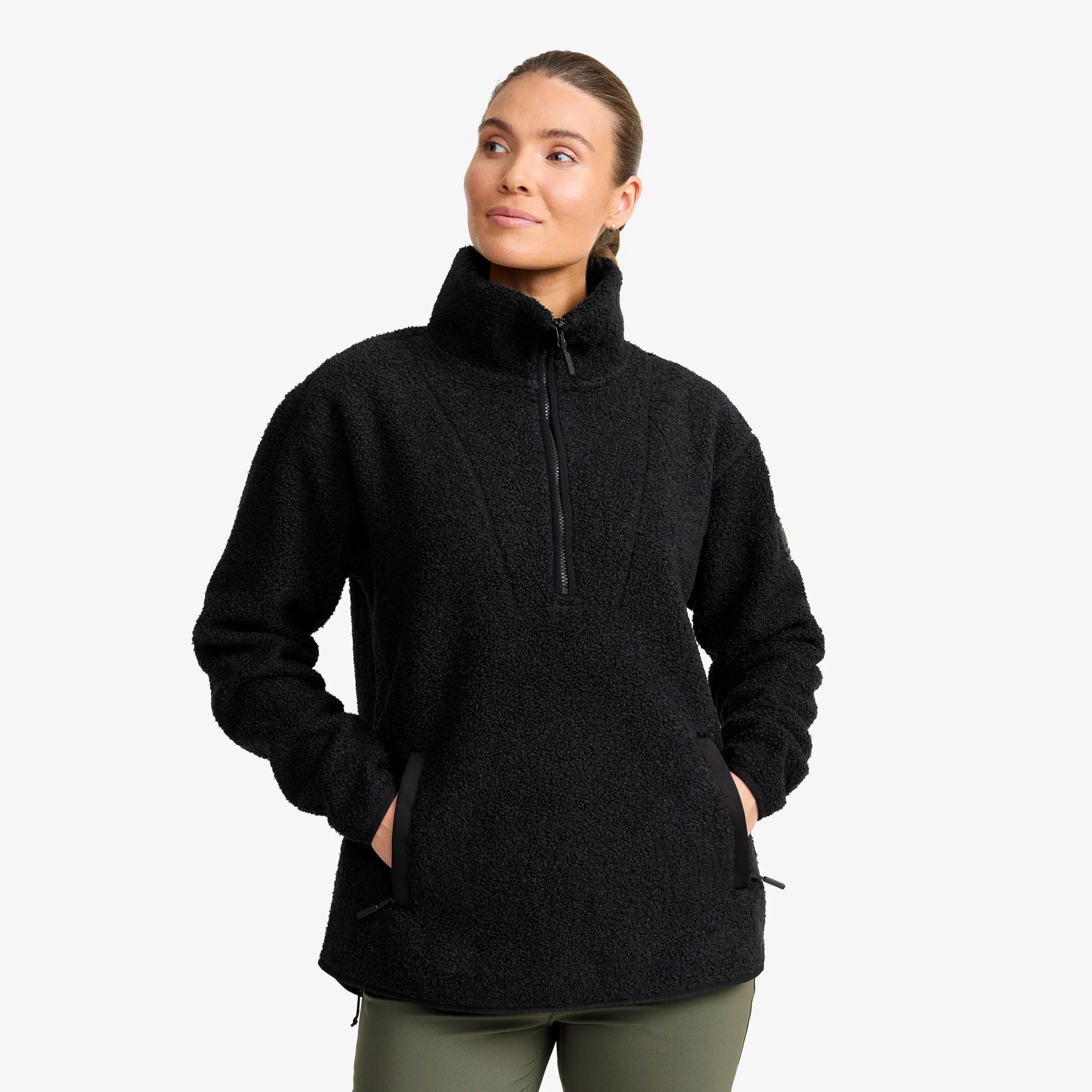 Bigfoot Half-zip Pile Fleece Damen Black