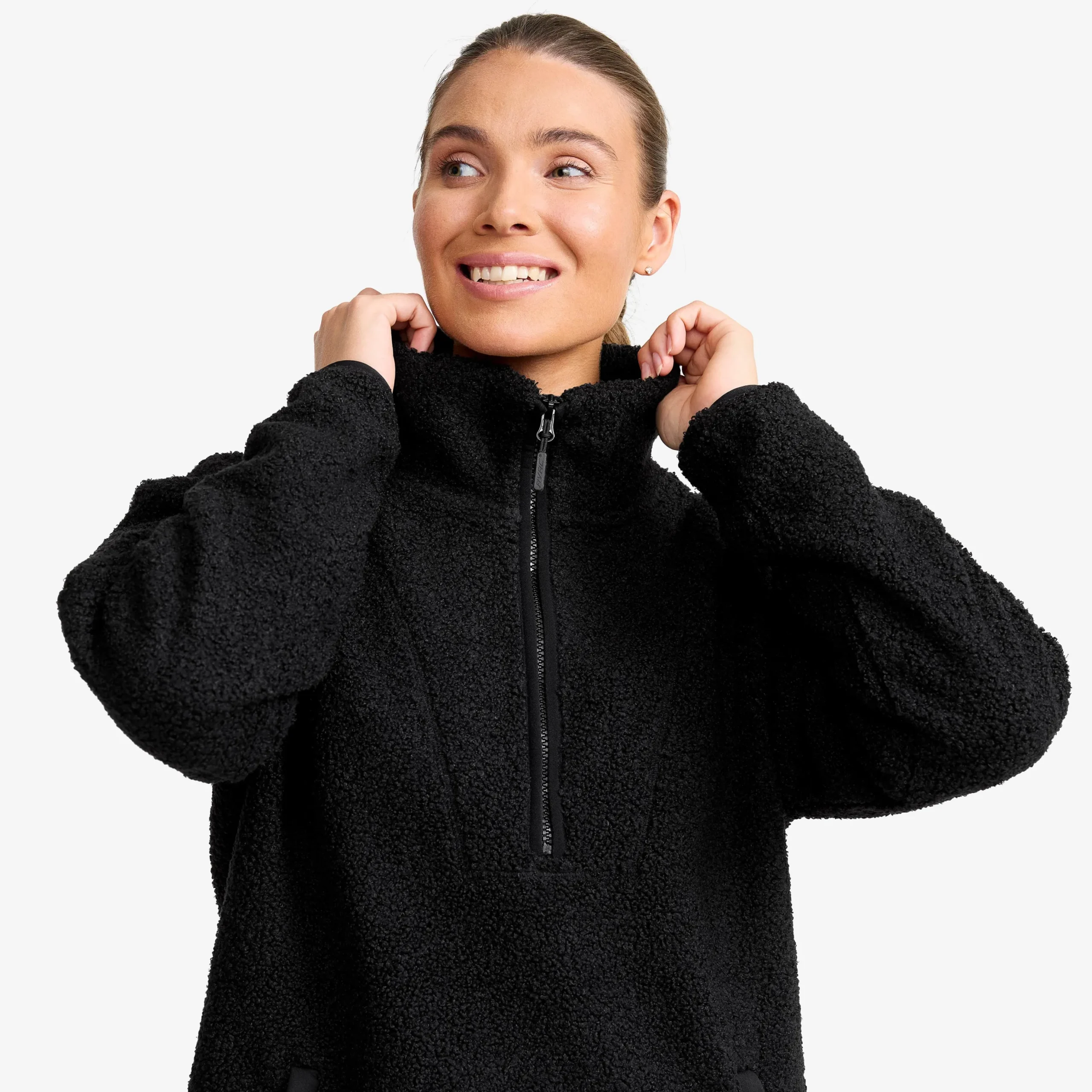 Bigfoot Half-zip Pile Fleece Damen Black