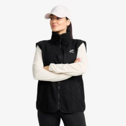 Bigfoot Pile Fleece Vest Damen Black