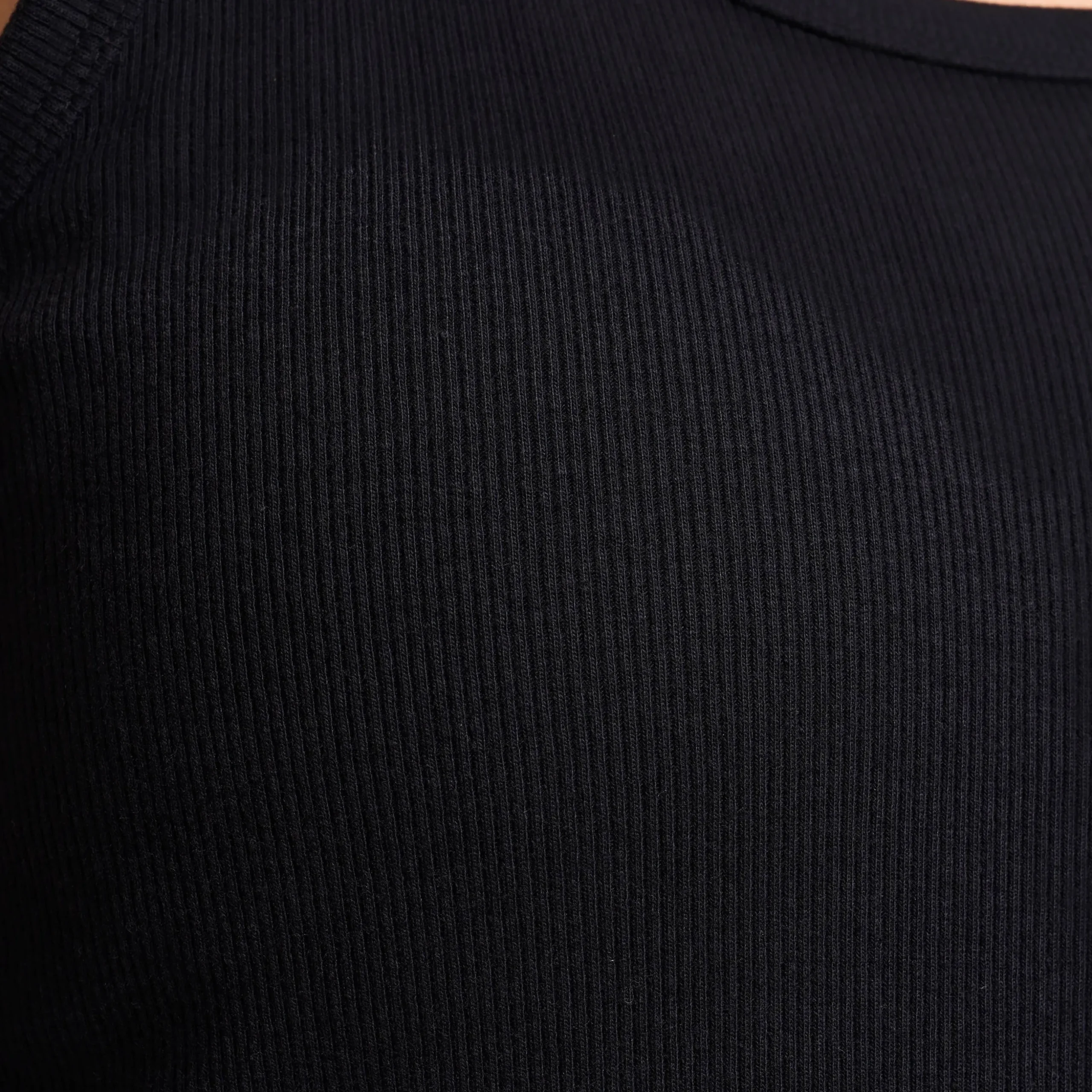 Birch Ribbed Tank Top Damen Black