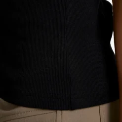 Birch Ribbed T-shirt Damen Black