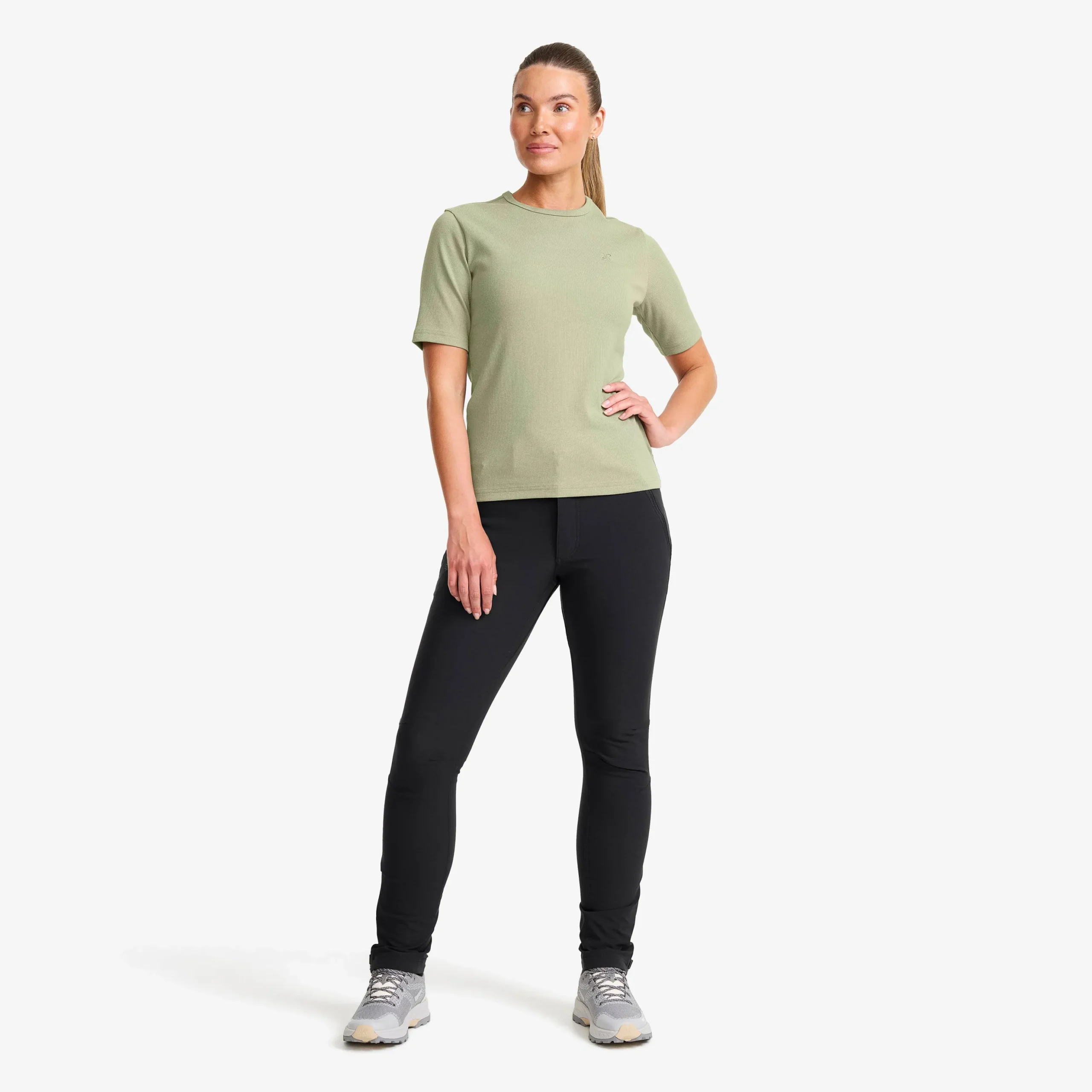 Birch Ribbed T-shirt Damen Shadow