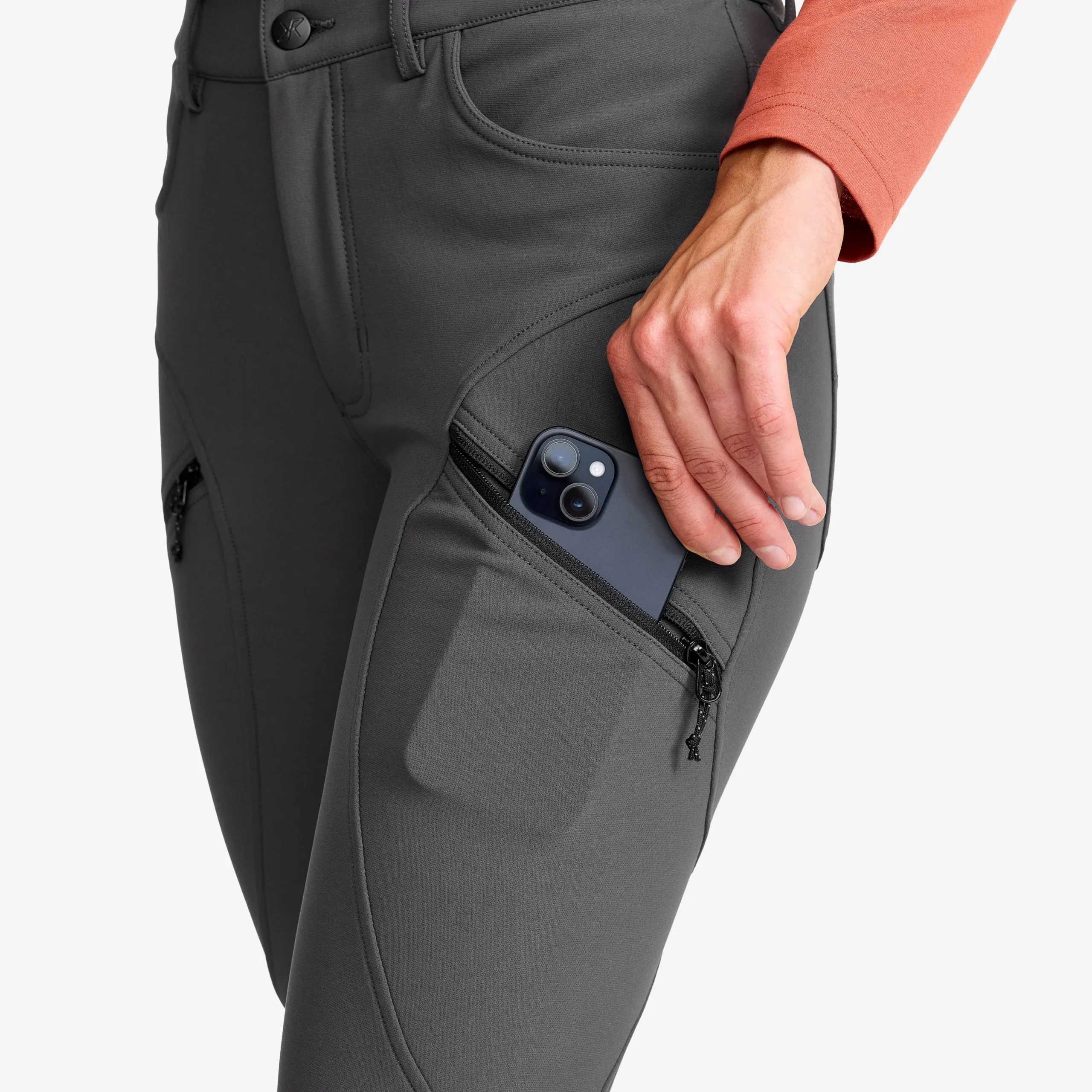 Bouncer Highwaist Jeans Damen Graphite Grey