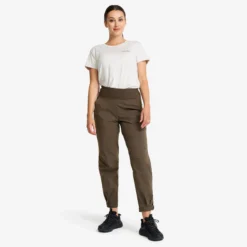 Breezy Curved Ankle Stretch Pants Damen Mud