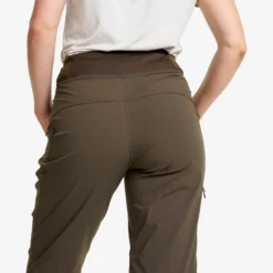 Breezy Curved Ankle Stretch Pants Damen Mud