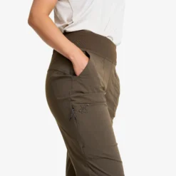 Breezy Curved Ankle Stretch Pants Damen Mud