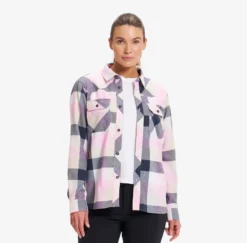 Campfire Shirt Damen Bright Pink/Multi