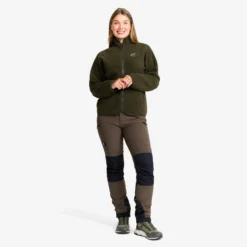 Canyon Full-zip Pile Fleece Damen Forest Night