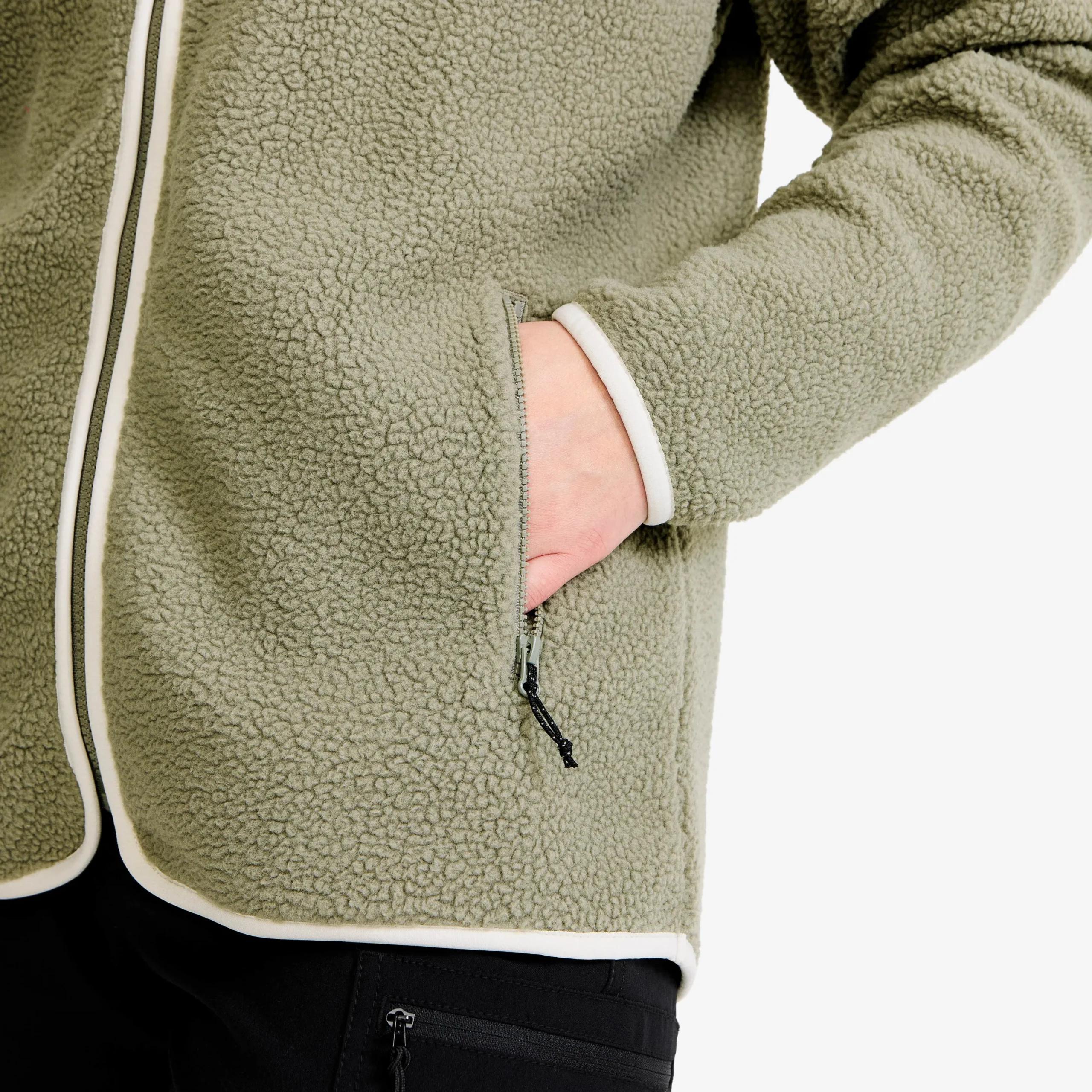 Canyon Full-zip Pile Fleece Damen Vetiver Green/Oatmeal