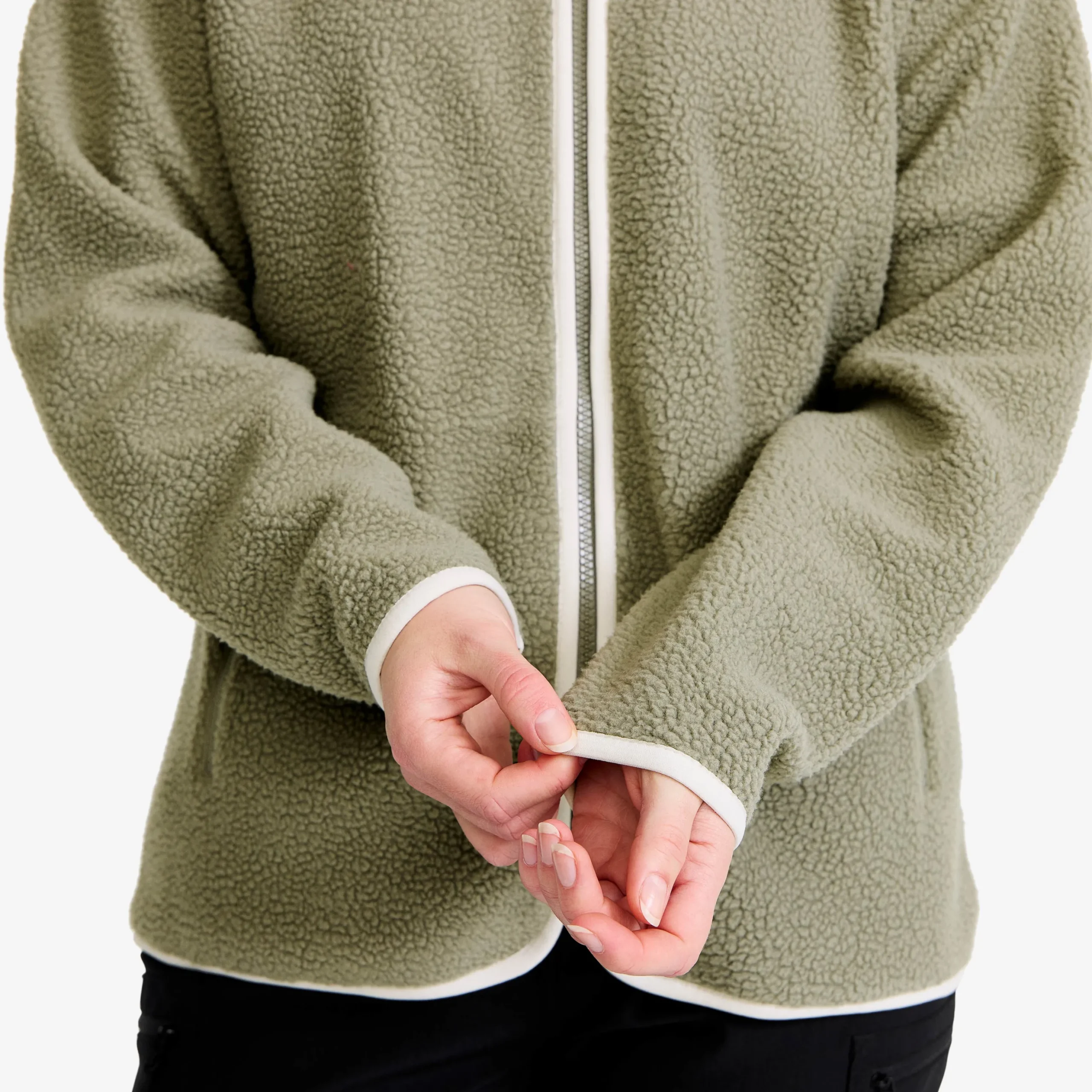 Canyon Full-zip Pile Fleece Damen Vetiver Green/Oatmeal