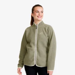 Canyon Full-zip Pile Fleece Damen Vetiver Green/Oatmeal