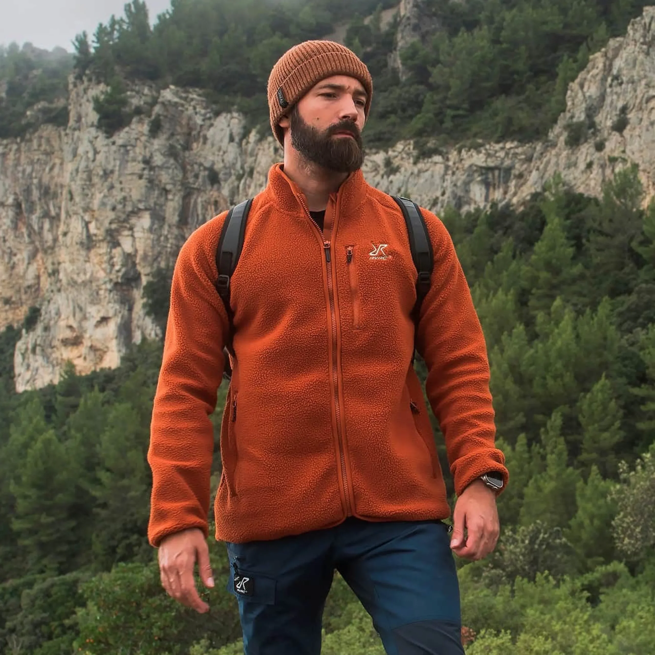 Canyon Full-zip Pile Fleece Herren Terracotta Brown