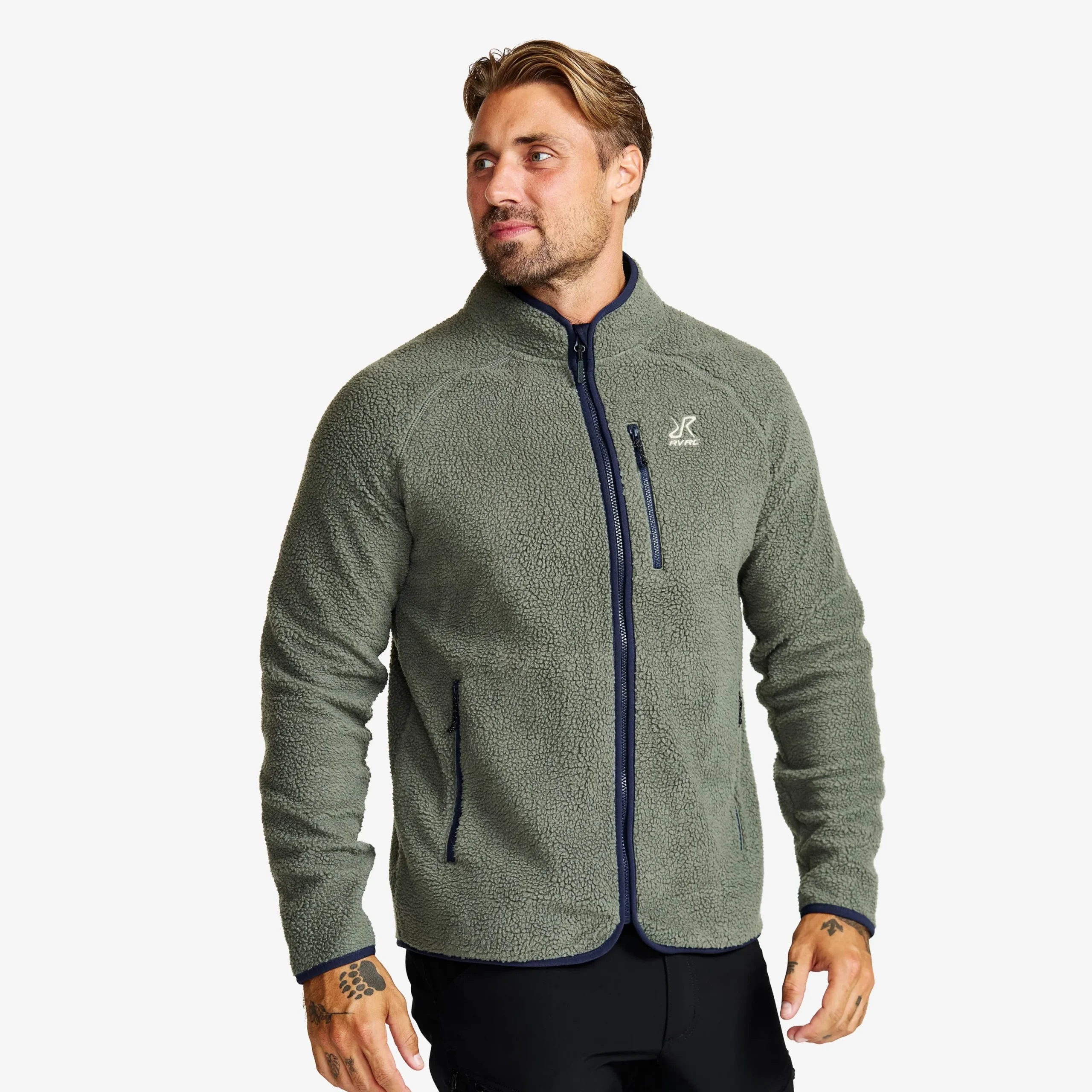Canyon Full-zip Pile Fleece Herren Castor Gray/Navy