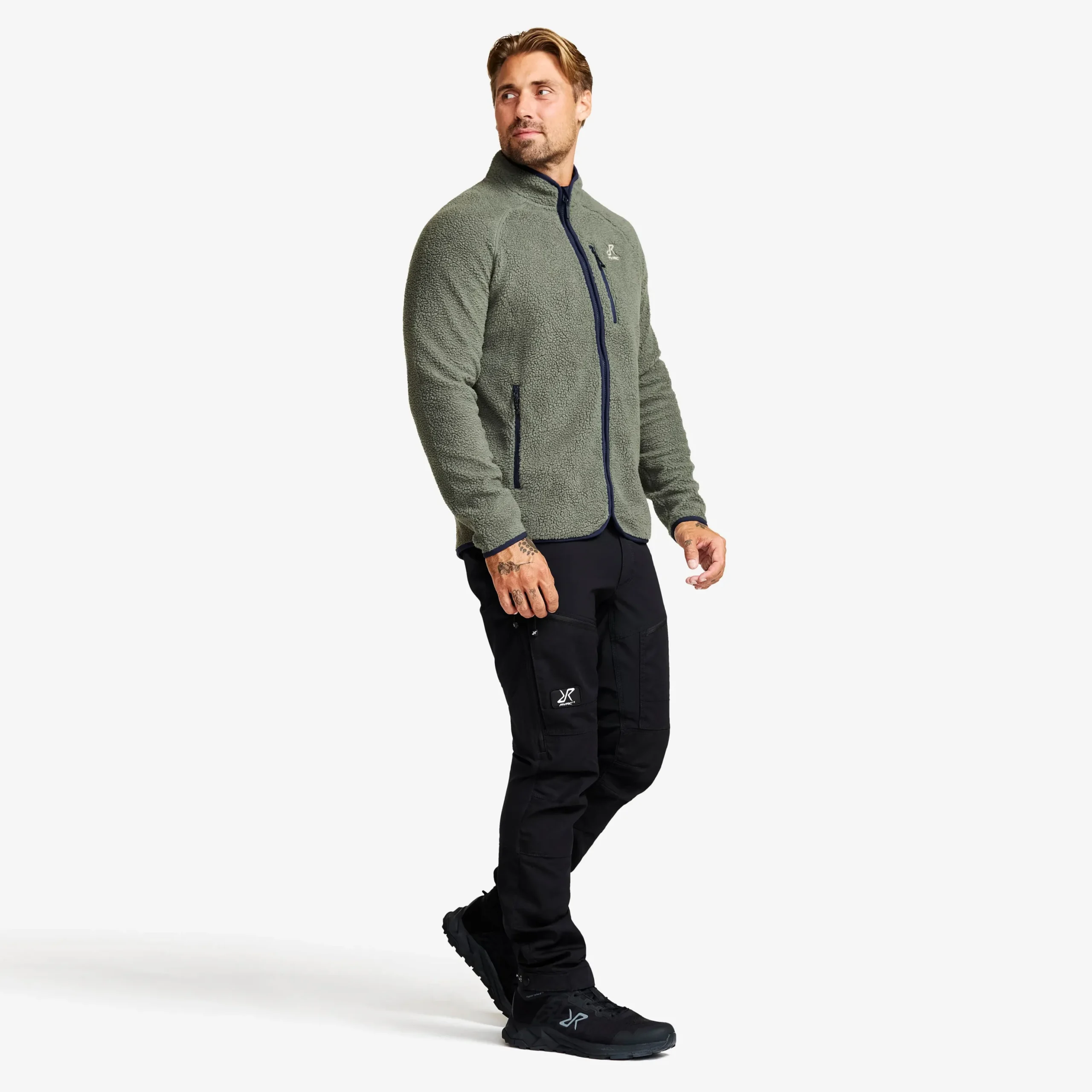 Canyon Full-zip Pile Fleece Herren Castor Gray/Navy