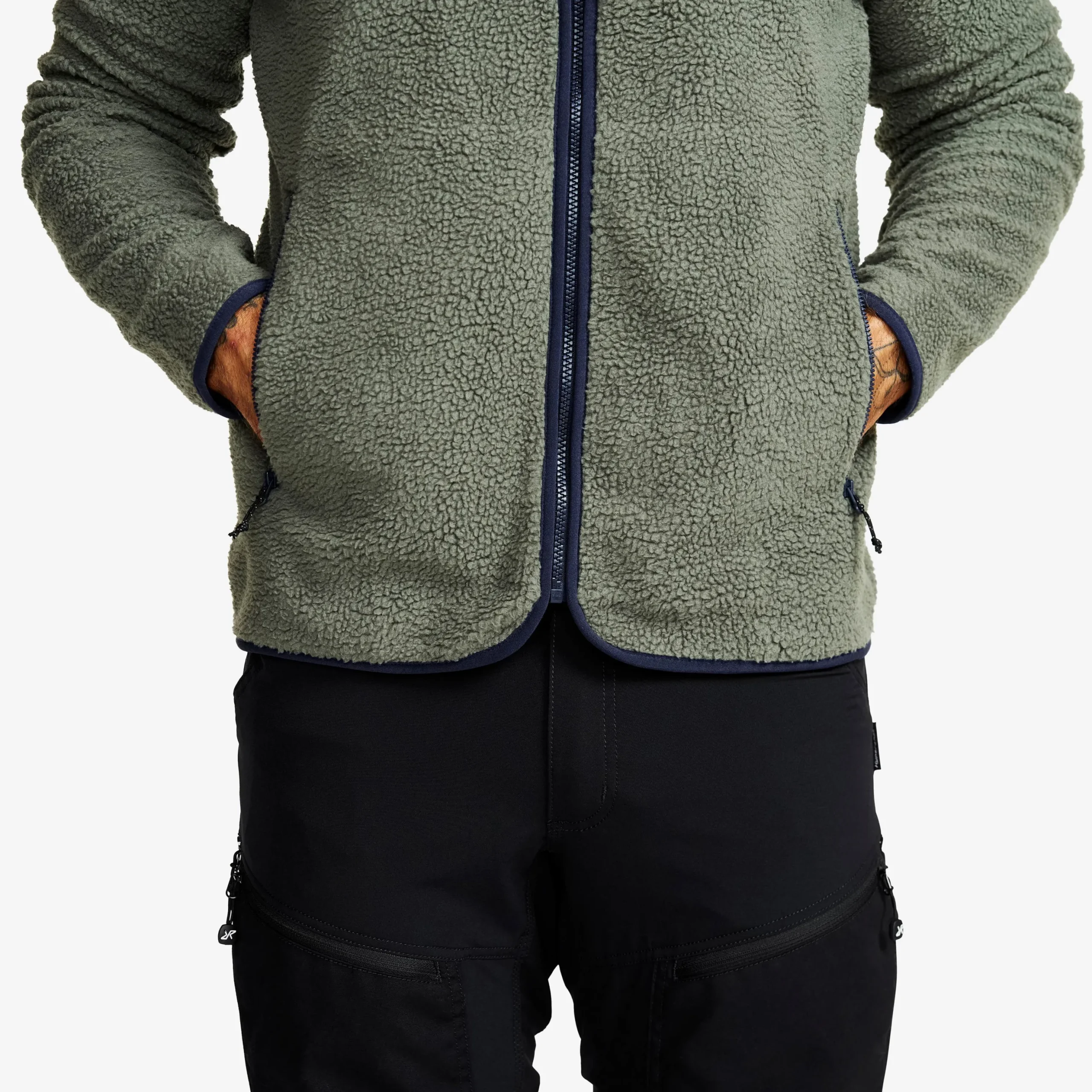 Canyon Full-zip Pile Fleece Herren Castor Gray/Navy