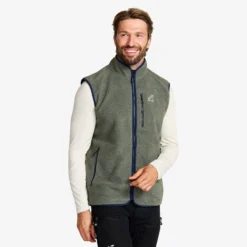 Canyon Full-zip Pile Fleece Vest Herren Castor Gray/Navy