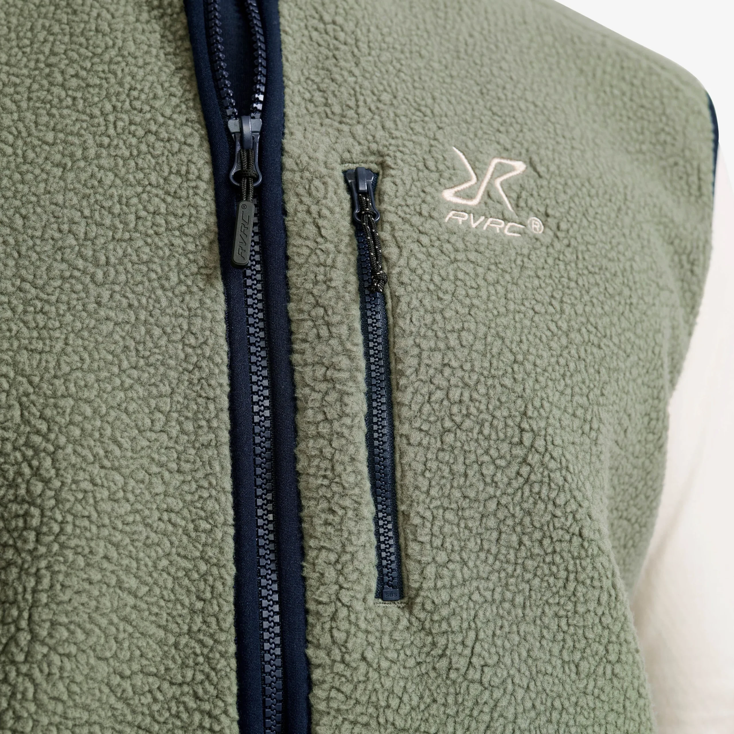 Canyon Full-zip Pile Fleece Vest Herren Castor Gray/Navy